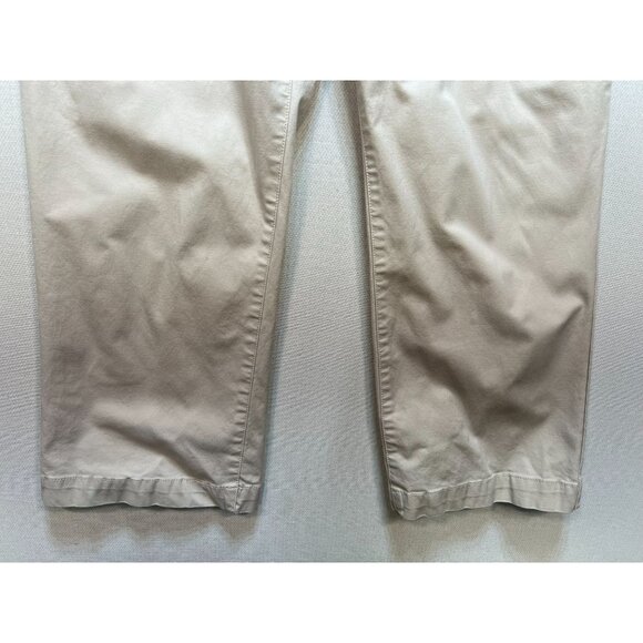 Tommy Hilfiger Women's Cotton Capri Pants Flat Front Size 14 Light Khaki - Picture 6 of 11